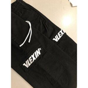 VLEXIN Black, Streetwear Skater Cargo Pants, Size S New
